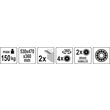 Taburet pentru atelier cu roti Yato YT-08790 8