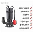 Pompa submersibila cu tocator pentru fose septice, material fonta, 750 W Yato YT-85350 8