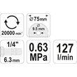 Masina de taiat pneumatica, 75X9.5 mm Yato YT-09715 3