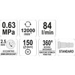 Mașină șlefuit pneumatică, 150MM Yato YT-09739 3
