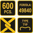 Capse pentru plasa Vorel 49841 3