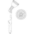 Pistol cu tija pentru stropi Flo 89218 3