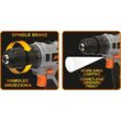 Autofiletantă cu doi acumulatori 18V, 22 Nm Sthor 78972 7