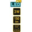 Lanternă pentru cap 3W 150l m Vorel 88676 Vorel 88676 3