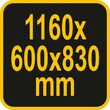 Masă de lucru pentru atelier 1160 x 600 mm Vorel 58450 3