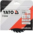 Disc circular raspel pentru lemn 115 x 5 x 22.2 mm Yato YT-59160 3
