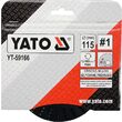 Disc raspel pentru lemn depresat 115 x 22.2 mm nr. 1 Yato YT-59166 3