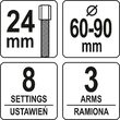 Extractor roata distributie, 60 - 90 mm Yato YT-06340 3