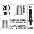 Cleste pentru piulite nituibile M3 - M6 200 mm Yato YT-36140 3