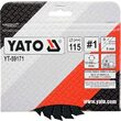 Disc circular raspel depresat 115 x 22.2 mm nr. 1 Yato YT-59171 3