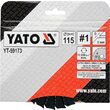 Disc circular raspel depresat 115 x 22.2 mm nr. 1 Yato YT-59173 3