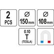 Set tavi magnetice Yato YT-08302 2