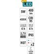 Lampa led cu acumulator, 5w Yato YT-08509 9