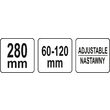 Cheie ajustabila filtru ulei 60-120mm Yato YT-08231 3