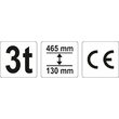 Cric hidraulic tip crocodil 3 tone Yato YT-17211 3