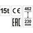 Cric hidraulic cilindric 15t Yato YT-17006 3