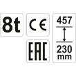 Cric hidraulic cilindric 8t Yato YT-17003 3