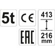 Cric hidraulic cilindric 5t Yato YT-17002 3