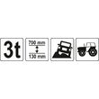 Cric mecanic tip off road Hi-Lift, 3t 130-700 mm Yato YT-17260 3