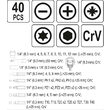 Set tubulare si biti 40 pcs Yato YT-27960 3