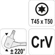 Cheie torx cu articulație T45 X T50 Yato YT-05314 3