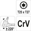 Cheie torx cu articulație T25 X T27 Yato YT-05312 3