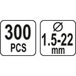 Set 300 coliere zeger pentru alezaj Yato YT-06884 3