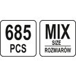 Set conectori, 685 buc, Yato YT-06895 3
