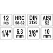 Set 12 biti torx cu gaura (tamperproof) Yato YT-04332 3