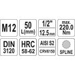 Bit spline M12 cu adaptor 1/2