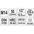 Bit spline M14 cu adaptor 1/2