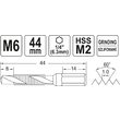 Burghiu tarod M6 HEX, Yato YT-44843 3
