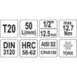 Bit torx t20 cu adaptor 1/2