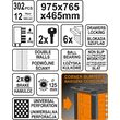Dulap de scule 6 sertare echipat cu 302 piese Sthor 58550 1