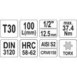 Bit torx t30 cu adaptor 1/2