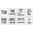 Bit torx t20 cu adaptor 1/2