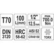 Bit torx t70 cu adaptor 1/2