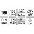 Bit torx t60 cu adaptor 1/2
