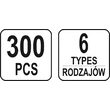Set 300 clipsuri tapiterie opel Yato YT-06652 3