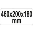 Cutie scule 3 sertare, 460 x 200 x 180 mm Yato YT-0884 2