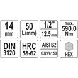 Bit hex 14 mm cu adaptor 1/2