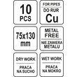 Burete abraziv pentru tevi de cupru 75 x 130 mm Yato YT-63740 3
