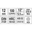 Bit hex 12 mm cu adaptor 1/2