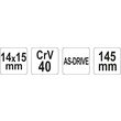 Cheie pentru tevi 14x15 mm Yato YT-4918 1