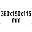 Cutie metalica scule 360 x 150 x 115 mm Yato YT-0882 2