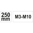 Cheie tarod m3-m10 cu clichet Yato YT-2997 3
