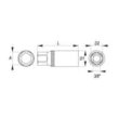 Cheie tubulară pentru bujii 16 mm 3/8” Yato YT-3851 1