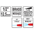 Pistol de gradina cu 2 functii 1/2 Yato YT-8967 1