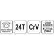 Cheie tubulara dubla cu clichet 19 - 22 mm Yato YT-4937 1