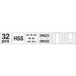 Set tarozi si filiere 32buc m3-12 HSS Yato YT-2975 5